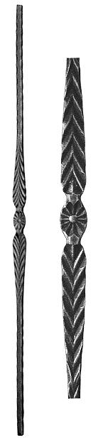 стойки, кованые элементы, элементы ковки