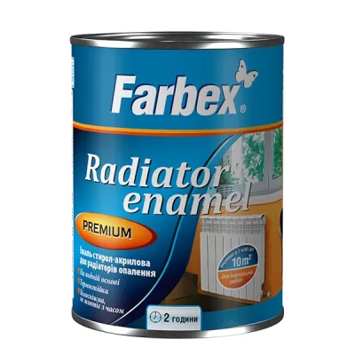 Емаль стирол-акрилова для радіаторів опалення Farbex