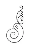 Rosette forged 480x1100mm