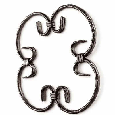 Rosette forged 280x280mm