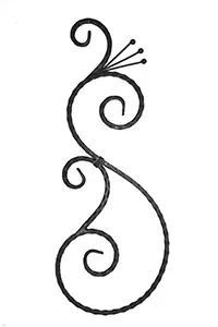 Rosette forged 805x300mm