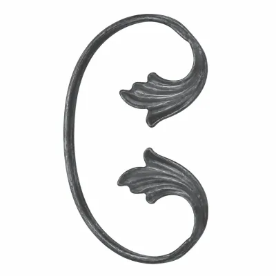 Forged curl 150x100mm