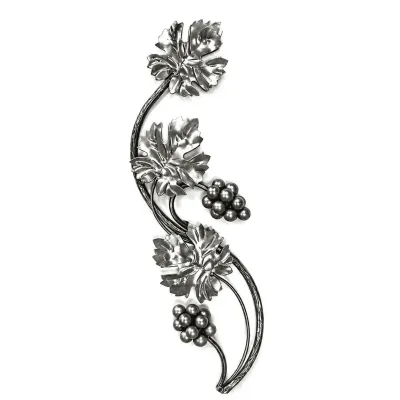Rosette forged 440x120mm circle 8mm decor