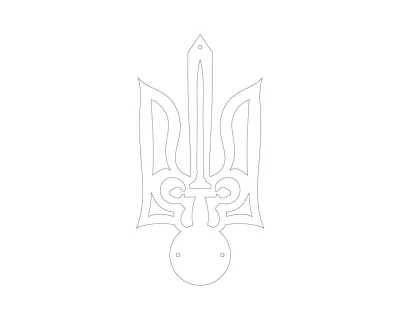 Трезубец 203х298мм