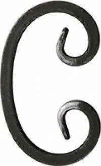 Forged curl 100x65mm