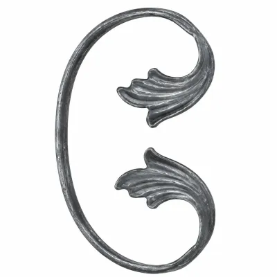 Forged curl 190x140mm