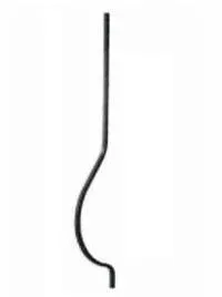 Wrought iron rack 950x200 mm