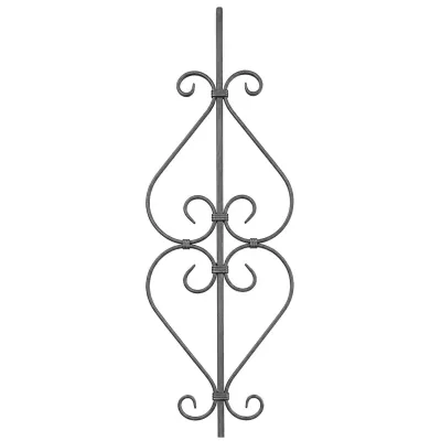 Wrought iron rack 950x255mm Square 12 decor, 11x7 decor