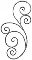 Rosette forged 1000x485mm